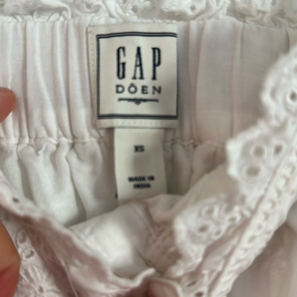 DOEN GAP EYELET MIDI DRESS